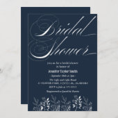 eenvoudig & chic bloemige wilde bloem bruiloft fee kaart (Voorkant / Achterkant)