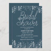 eenvoudig & chic  bloemige Wildflower Bruidsmeisje Kaart (Voorkant / Achterkant)