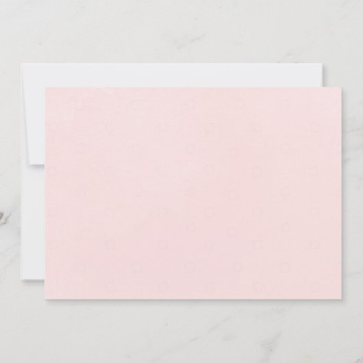 Eenvoudig Chic Blush Floral Wedding Postponement Kaart (Achterkant)