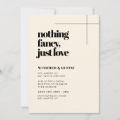Eenvoudig chic en elegant Niets fancy gewoon liefd Kaart (Voorkant)