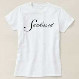 Eenvoudig chic en mooie Sunkissed script T-shirt