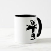 eenvoudig chic FLORAL CROSS | Mok (Voorkant rechts)