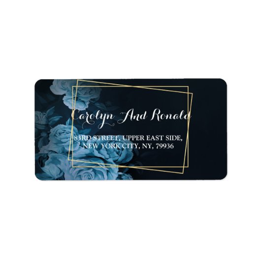 Eenvoudig Chic Gold Geometric Lijst Etiket (Voorkant)