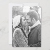 Eenvoudig Chic Gold Photo Weduwnaar Save the Date Kaart (Achterkant)