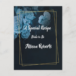 Eenvoudig Chic Gouden Geometrisch Frame Bruidsdouc Briefkaart