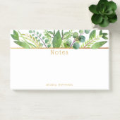 Eenvoudig Chic Greenery & Gold Foil Note Pad (Kantoor)