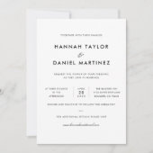 Eenvoudig chic-minimalistisch legant Gold Accent W Kaart (Voorkant)