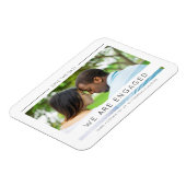 Eenvoudig Chic Modern Typography Script Photo Coup Magneet (Linkerzijde)