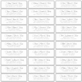 Eenvoudig Chic Modern Weddenschap Adres Sticker (Voorkant)