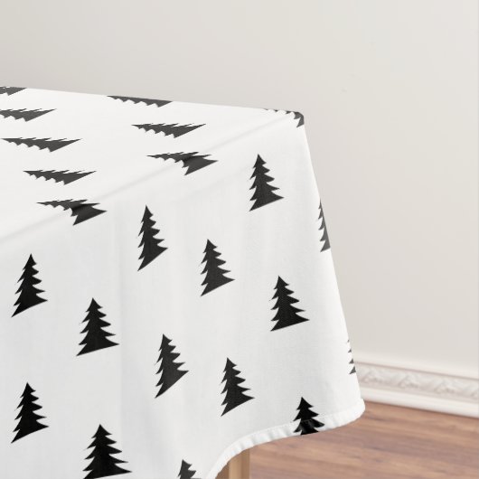 Eenvoudig Chic Monochromatische Pinetree Kerstmis Tafelkleed (Voorbeeld)