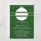 Eenvoudig Chic Ornament Holiday Weddenschap Uitnod Kaart (Voorkant)