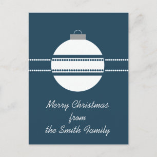 Eenvoudig Chic Ornament kerstBriefkaart Feestdagenkaart