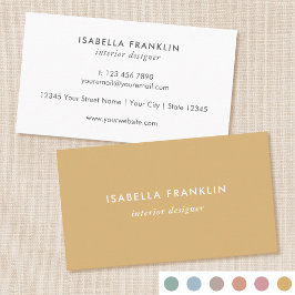 Eenvoudig Chic Professioneel Minimalistisch Goud Visitekaartje