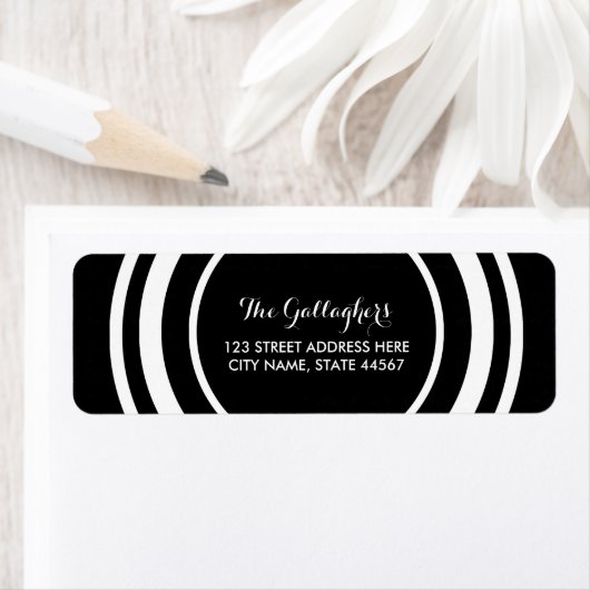 Eenvoudig Chic Return Address Labels (Insitu)