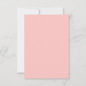 Eenvoudig Chic Roze Wit Bloem 60e Verjaardag Kaart (Achterkant)