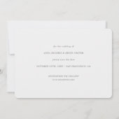 Eenvoudig Chic Script Modern Photo Wedding Save The Date (Achterkant)