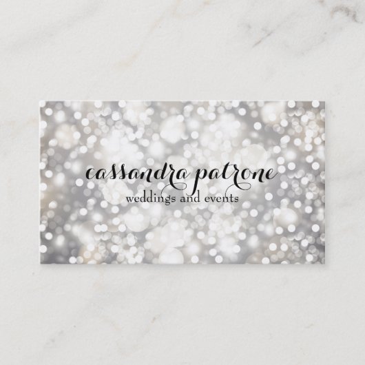 Eenvoudig Chic Silver en Gold Visitekaartjes (Voorkant)