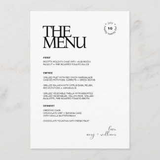 Eenvoudig chic · Stijlvol modern minimalistisch ·  Menu