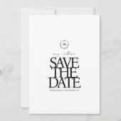 Eenvoudig chic · Stijlvol modern minimalistisch ·  Save The Date (Voorkant)