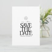 Eenvoudig chic · Stijlvol modern minimalistisch ·  Save The Date (Staand voorkant)