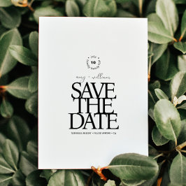 Eenvoudig chic · Stijlvol modern minimalistisch ·  Save The Date