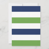 Eenvoudig Chic Wedding Invitations / Navy Limoen Kaart (Achterkant)