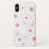 Eenvoudig Chic White Cherry Blossom Case-Mate iPhone Case (Achterkant)