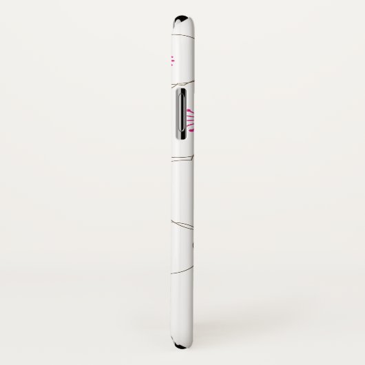 Eenvoudig Chic White Cherry Blossom Case-Mate iPhone Case (Achterkant / rechts)