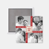 Eenvoudig Chinees Ai Liefde Foto Aziatisch Save Th Magneet (Voorkant / Achterkant)