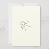 Eenvoudig chique Baby shower Kaart (Achterkant)