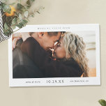 Eenvoudig chique bruiloft gastenboek met foto<br><div class="desc">Dit bruiloft gastenboek heeft een eenvoudig chique modern minimalistisch design. Het bevat je favoriete foto op de voorkant met 'WEDDING GUEST BOOK' erboven en je namen, datum en trouwlocatie eronder. U kunt de tekst van het WEDDING GUEST BOOK boven de foto bewerken om een ander bericht te shows, of verwijderen...</div>