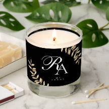 Eenvoudig Chique Monogram Zwart