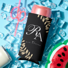 Eenvoudig Chique Monogram Zwart