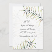 Eenvoudig Christelijk huwelijk van de Tropische Pa Kaart (Achterkant)