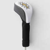 Eenvoudig Christelijk kruisje Golfheadcover (Schuin)
