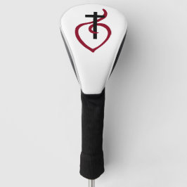Eenvoudig Christelijk kruisje Golfheadcover