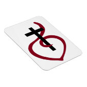 Eenvoudig Christelijk kruisje Magneet (Rechterzijde)