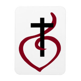 Eenvoudig Christelijk kruisje Magneet