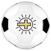 Eenvoudig Christelijk kruisje Voetbal (Gedraaid)