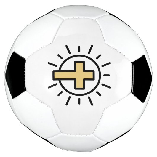 Eenvoudig Christelijk kruisje Voetbal (Gedraaid)
