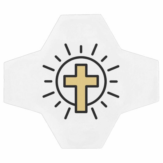 Eenvoudig Christelijk kruisje Voetbal (Enkel)