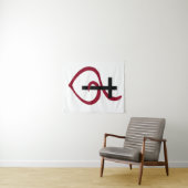 Eenvoudig Christelijk kruisje Wandkleed (In Situ (horizontaal))