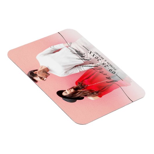 Eenvoudig Cisco Script Weddenschap Save the Date P Magneet (Rechterzijde)