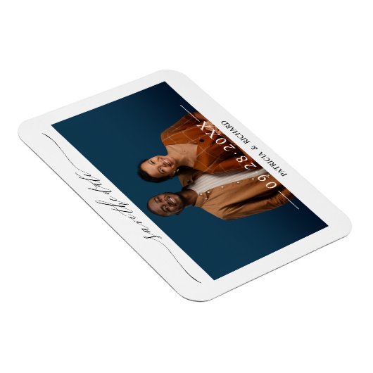 Eenvoudig Cisco Script Weddenschap Save the Date P Magneet (Rechterzijde)