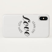 Eenvoudig citaat uit liefde niet haat Case-Mate iPhone case (Achterkant (horizontaal))