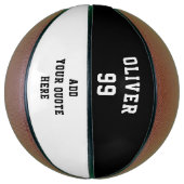 Eenvoudig citaat van het Aantal van het Zwart-witt Basketbal (Verticaal)