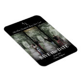 Eenvoudig Classic 3 Foto's Collage Engaged Couple Magneet (Rechterzijde)