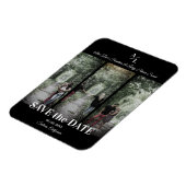 Eenvoudig Classic 3 Foto's Collage Engaged Couple Magneet (Linkerzijde)