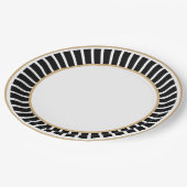 eenvoudig | Classic | elegant | Trendy zwart-wit Papieren Bordje (Gekanteld)