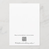 Eenvoudig Classic Elegant Zwart Wit Weekend Hotel Informatiekaartje (Achterkant)